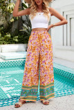 Wide Leg Floral Pants