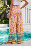 Wide Leg Floral Pants