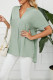Plain Fold Sleeves V Neck Top