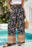 Wide Leg Floral Pants