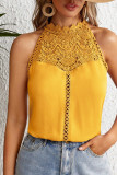 SLeeveless Crochet Plain Top