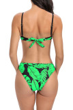 Tie Dye Bikini Set With Tassels Cover Up