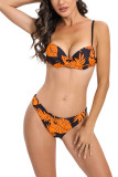 Tie Dye Bikini Set With Tassels Cover Up