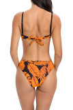 Tie Dye Bikini Set With Tassels Cover Up