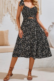 Spaghetti Smocked Floral Dress