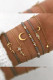 Star Moon Love 6pcs Bracelet Set MOQ 5pcs