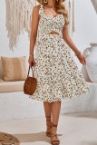 Spaghetti Smocked Floral Dress