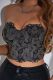 Lace Floral Corset Top