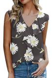 Printed Ruffles Tank Top