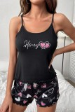 Spaghetti Top and SHorts Pajamas Set