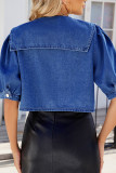 Blue Denim Short Jacket