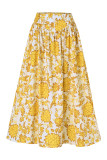 Floral Printed A Line Maxi Skirt
