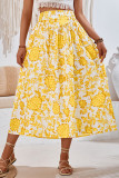 Floral Printed A Line Maxi Skirt