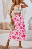 Floral Printed A Line Maxi Skirt