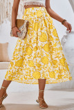 Floral Printed A Line Maxi Skirt