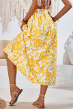 Floral Printed A Line Maxi Skirt