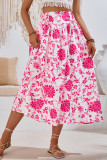 Floral Printed A Line Maxi Skirt