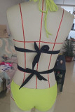 Halter Neck Butterfly One Piece Swimsuit