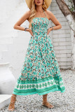 Halter Neck Floral Maxi Dress