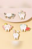 Cute Dents Pattern Badges MOQ 5pcs