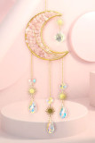 Moon Shape Colorful Stone Wind Chime