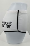 Letter Print Yoga Sports Shorts