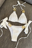 Metal Buckle 2PCS Beach Bikini Set