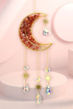 Moon Shape Colorful Stone Wind Chime