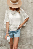 Plain Eyelet Knitting Top