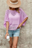 Plain Eyelet Knitting Top