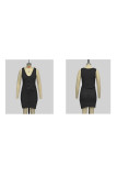 V Neck Sleeveless Top and Skirt 2PCS Set