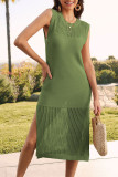 Sleeveless Beach Knitting Dress
