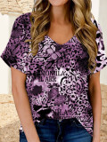 Butterfly Leopard Tie Dye Top