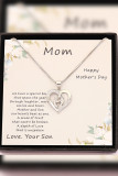 Mothers Day Metal Chain Necklace