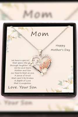 Mothers Day Metal Chain Necklace
