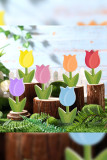 Multicolor Turlip Home Decor 6pcs a Set MOQ 3sets