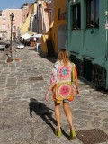 Print Button Up Shirt and Shorts Set