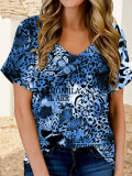 Butterfly Leopard Tie Dye Top