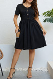 Plus Size Black Mini Dress