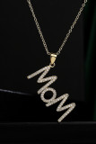 MOM Rhinestone Necklace MOQ 3pcs