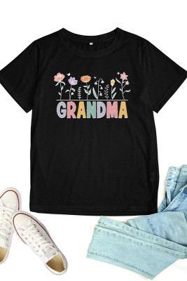 Grandma Print Graphic Top