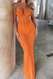 Off Shoulder See Through Mesh Dress