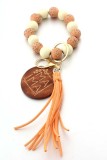 Wooden Mama Beads Keychain