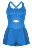 Yoga Sportswear Plain One Piece Romper