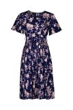 Floral Print Tie Waist Mini Dress