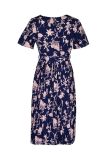 Floral Print Tie Waist Mini Dress