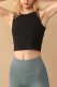 Plain Crew Neck Crop Tank Top