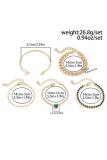 Alloy Chain Bracelet Set MOQ 5pcs