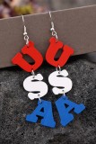 USA Wooden Earrings