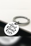 Best Mom Ever Round Keychain MOQ 5pcs